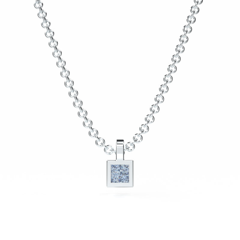 Osmium Solitaire Necklace - The Cube
