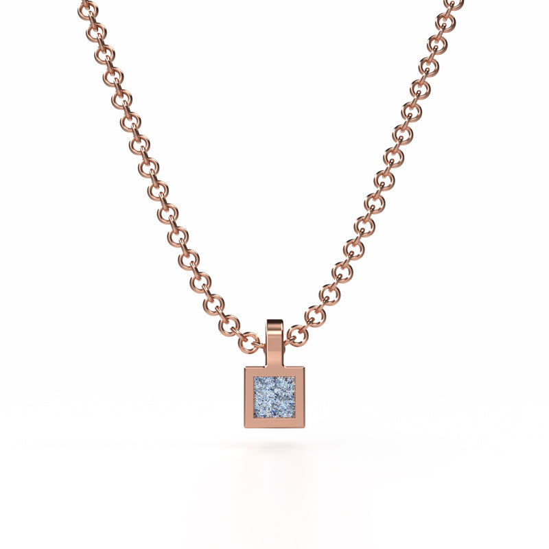 Osmium Solitaire Necklace - The Cube