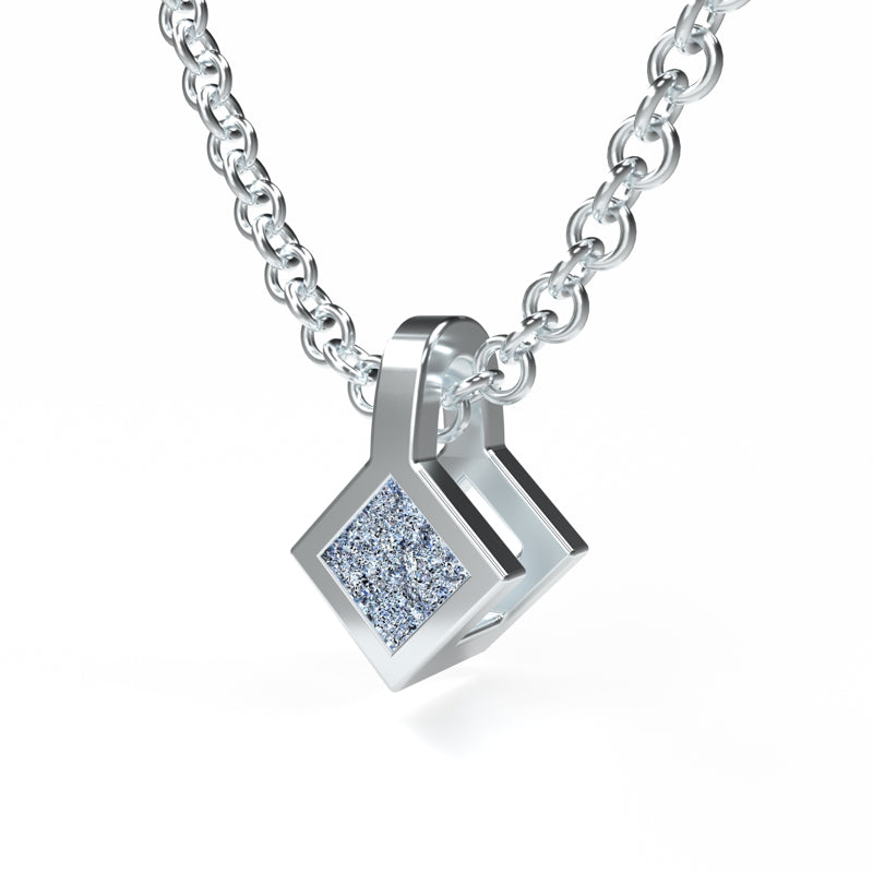 Osmium Solitaire Necklace - The Diamond