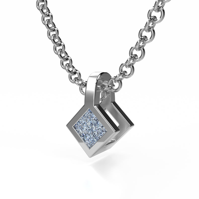 Osmium Solitaire Necklace - The Diamond