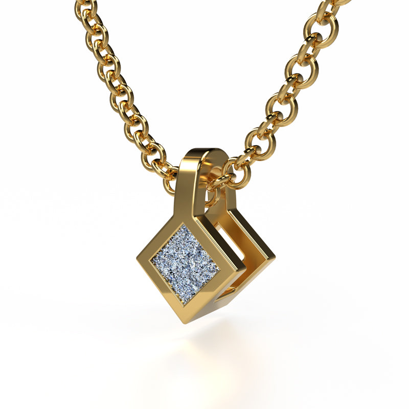 Osmium Solitaire Necklace - The Diamond