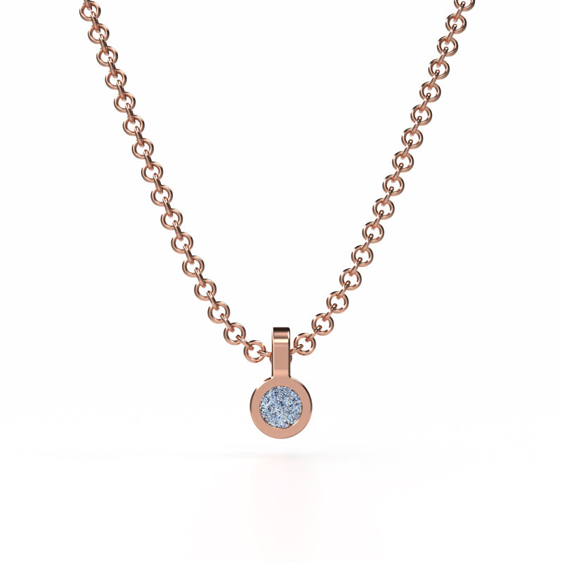 Osmium Solitaire Necklace - The Circle
