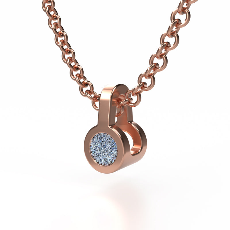 Osmium Solitaire Necklace - The Circle
