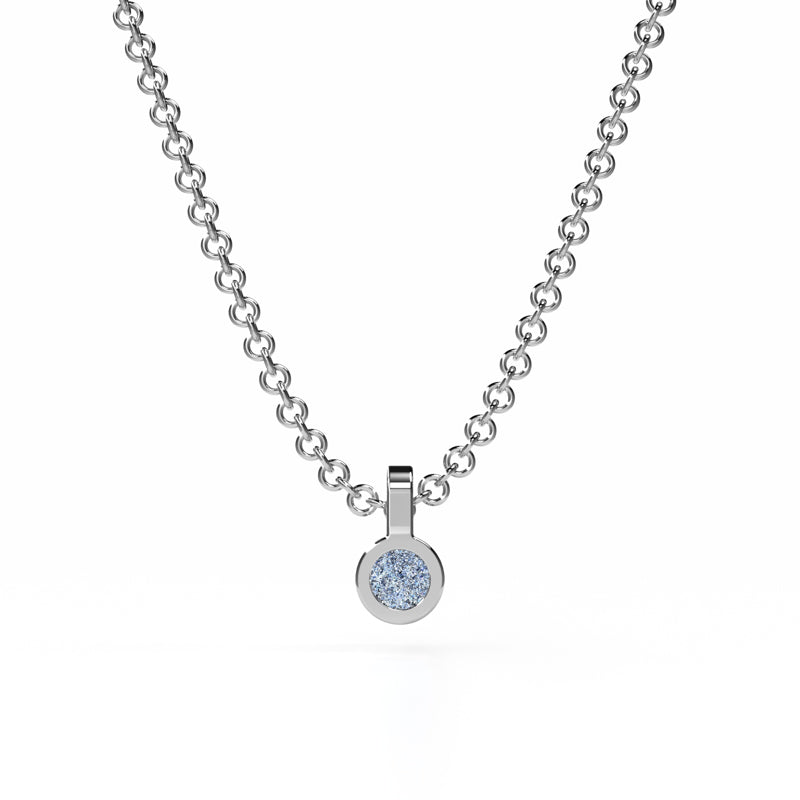Osmium Solitaire Necklace - The Circle