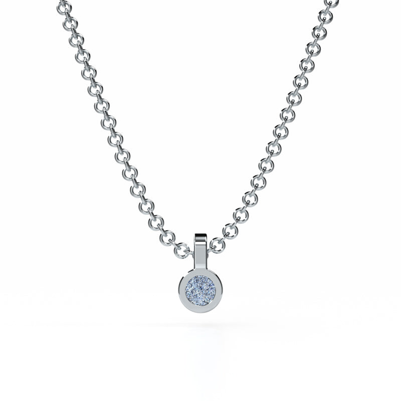 Osmium Solitaire Necklace - The Circle