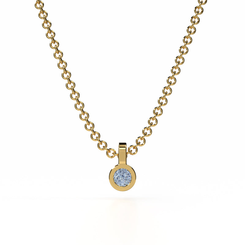 Osmium Solitaire Necklace - The Circle