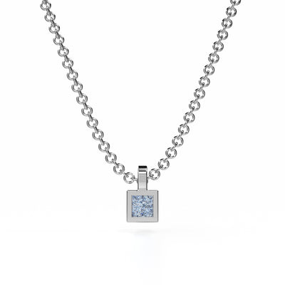 Osmium Solitaire Necklace - The Cube