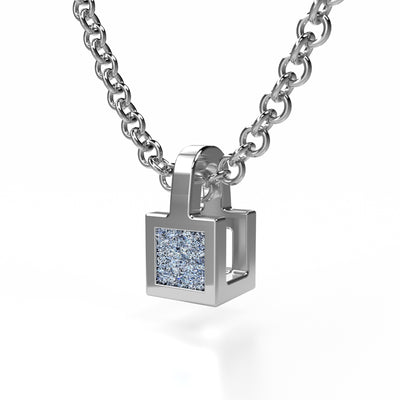 Osmium Solitaire Necklace - The Cube