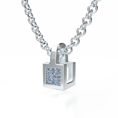 Osmium Solitaire Necklace - The Cube