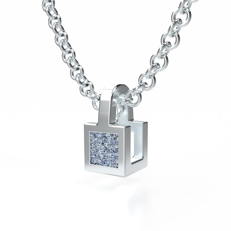 Osmium Solitaire Necklace - The Cube