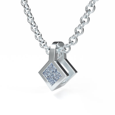 Osmium Solitaire Necklace - The Diamond