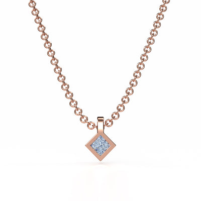 Osmium Solitaire Necklace - The Diamond