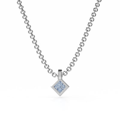 Osmium Solitaire Necklace - The Diamond