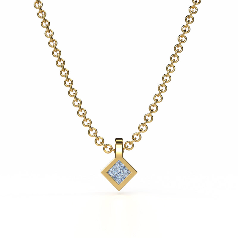 Osmium Solitaire Necklace - The Diamond