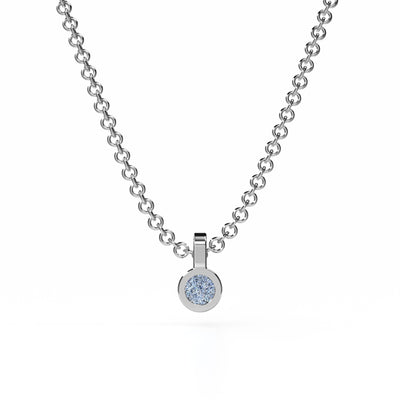 Osmium Solitaire Necklace - The Circle