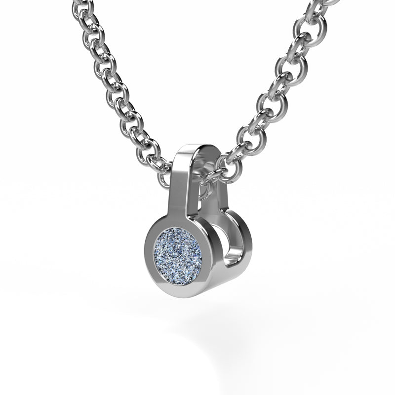 Osmium Solitaire Necklace - The Circle