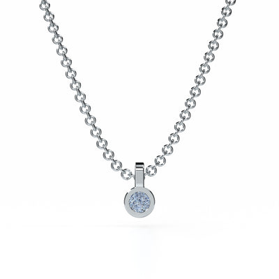 Osmium Solitaire Necklace - The Circle