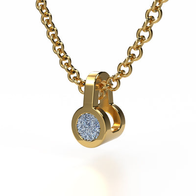 Osmium Solitaire Necklace - The Circle