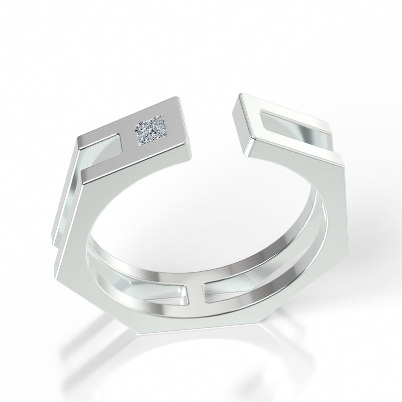 Adjustable Ring - The Hexagon
